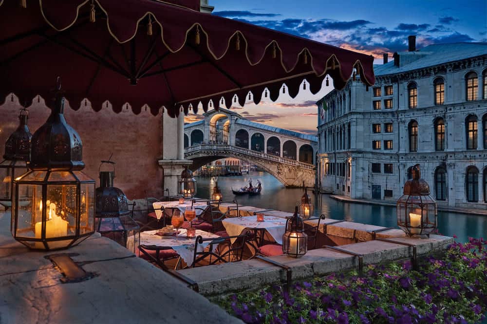 Venice- Al Ponte Antico’s Terrace restaurent