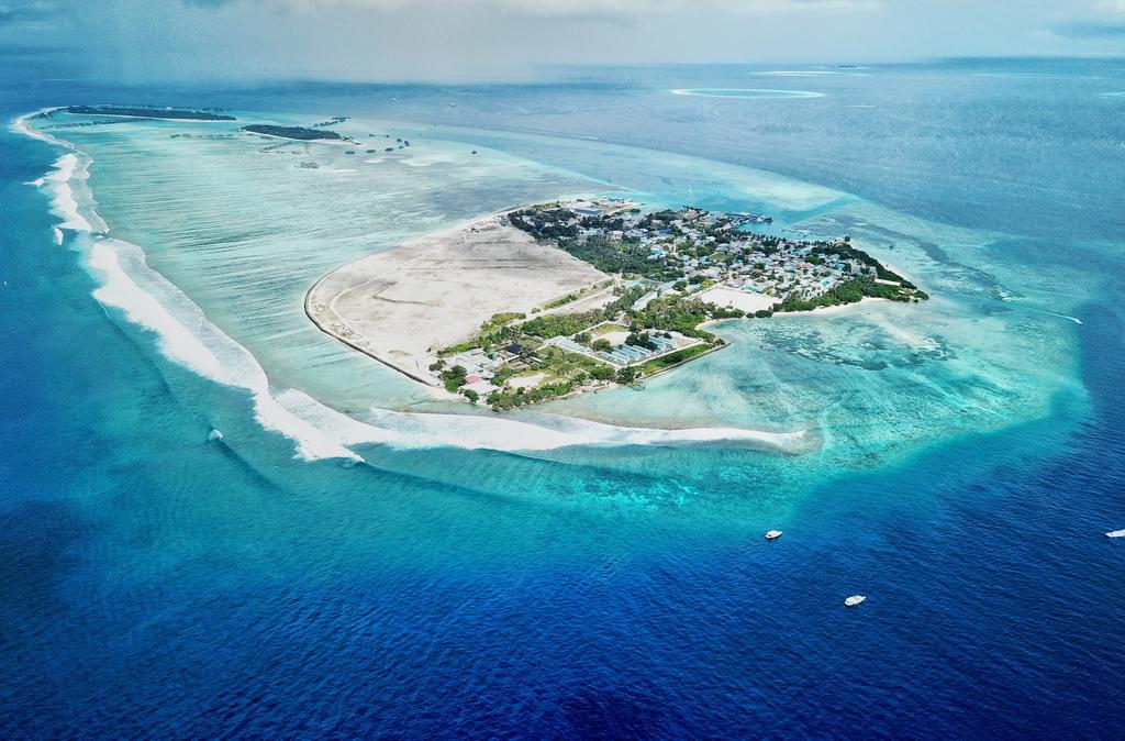 Himmafushi island - local island in maldives