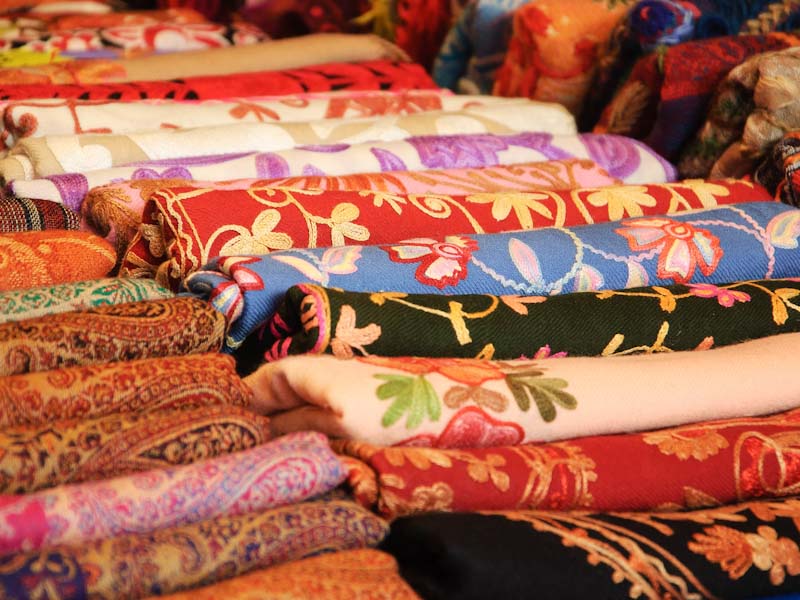 Kashmir pashmina shawls